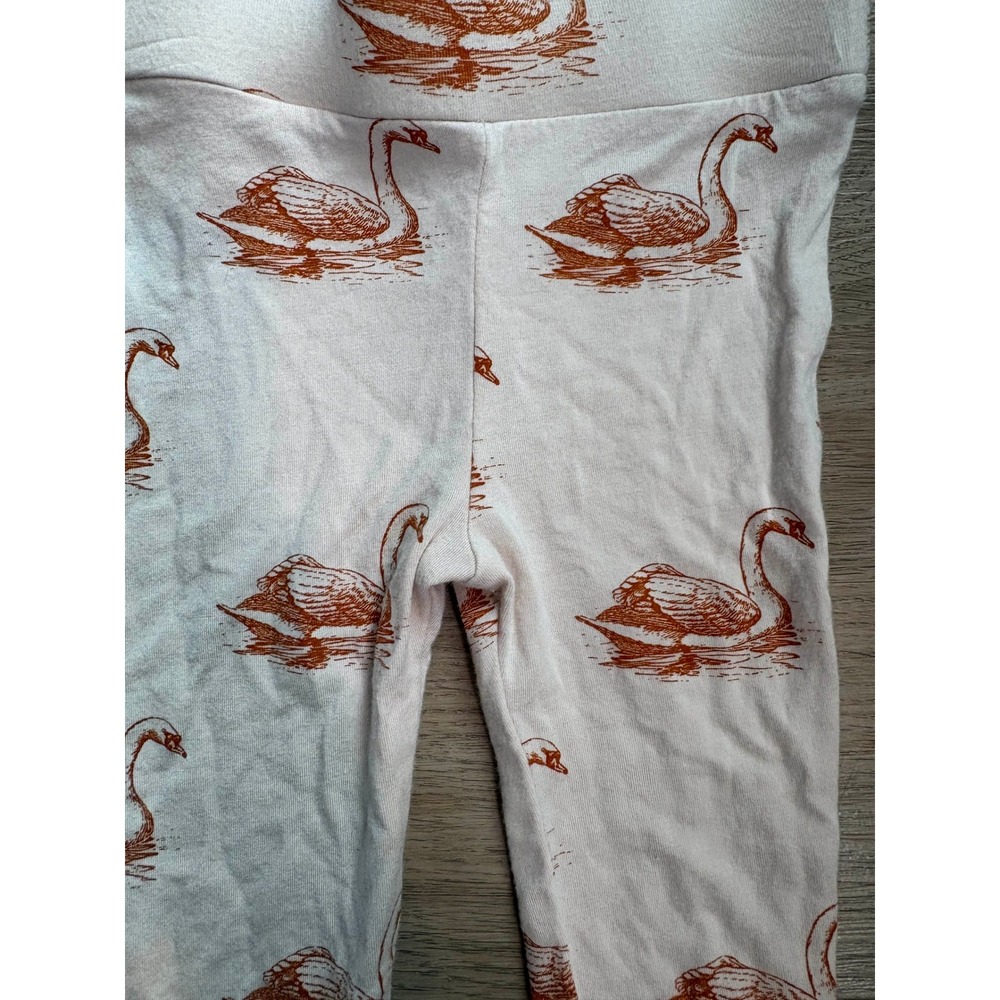 Kate Quinn Swan Pull On Leggings Bamboo Preppy Girly Coquette Minimalist Cottage - Picture 3 of 5